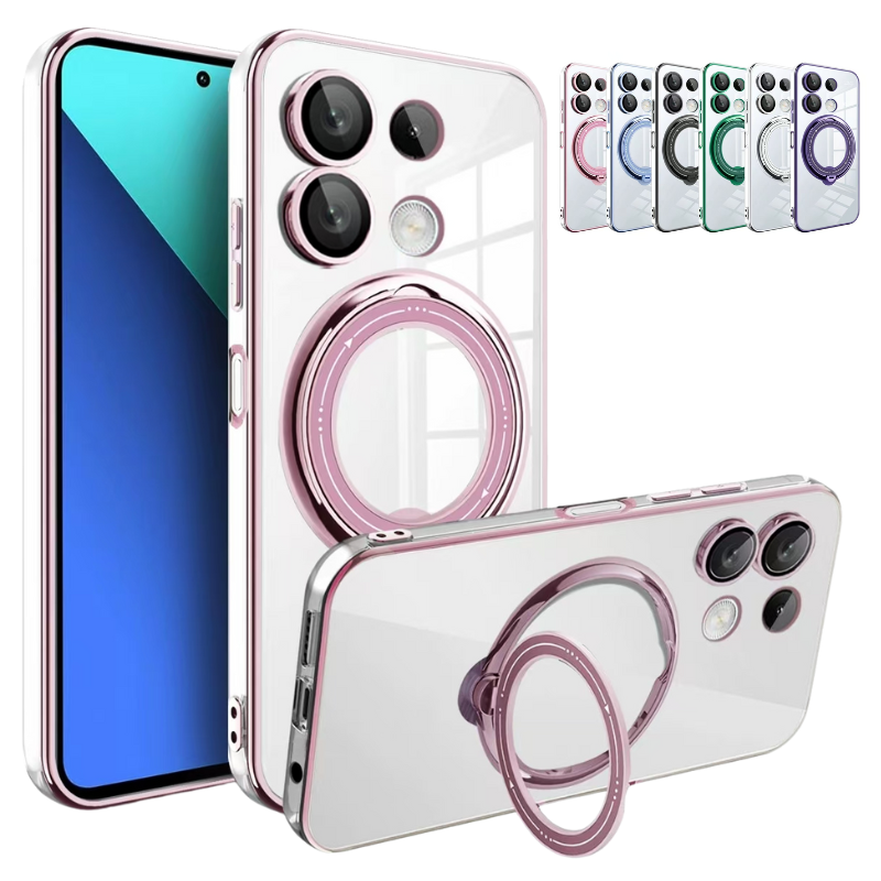 Load image into Gallery viewer, [Built-in Ring Bracket] Xiaomi Mi 13T/Pro High-Transparency Shockproof Essentials Series Case
