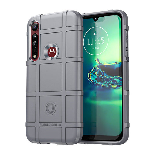 Motorola Moto One Vision/One Vision Plus - Shield Shockproof Rugged Heavy Duty Case  With 2PC Tempered Glass Screen Protector