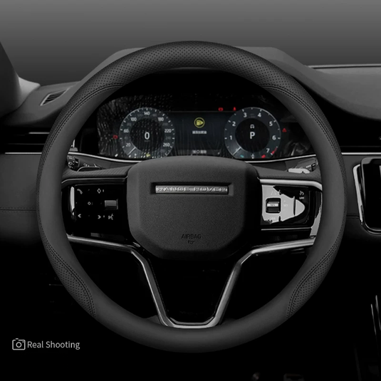 Land Rover Premium Nappa Leather Breathable Ultra-Thin Non-Slip Steering Wheel Cover For Discovery Sport, Range Rover Evoque, Defender, Velar, Discovery 4/5 - i-Station Mobile Phone & Electronic Device Repair and Accessories