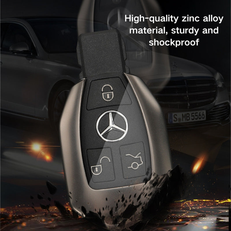 Load image into Gallery viewer, Mercedes Benz Carbon Fiber Metal Protective Case For Benz A, B, C, E, GLC, GLE
