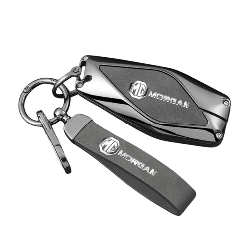 MG Zinc Alloy + PU Leather Smart Remote Control Car Key Fob Case Cover For MG ONE