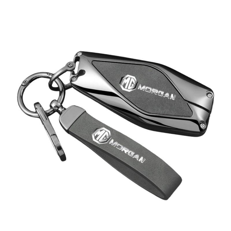 Load image into Gallery viewer, MG Zinc Alloy + PU Leather Smart Remote Control Car Key Fob Case Cover For MG ONE

