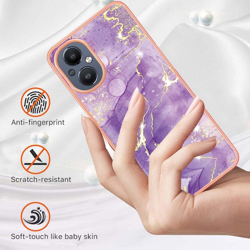 Load image into Gallery viewer, OnePlus Nord N300 (CPH2389) - TPU Electroplated Marble Pattern Stylish Phone Case
