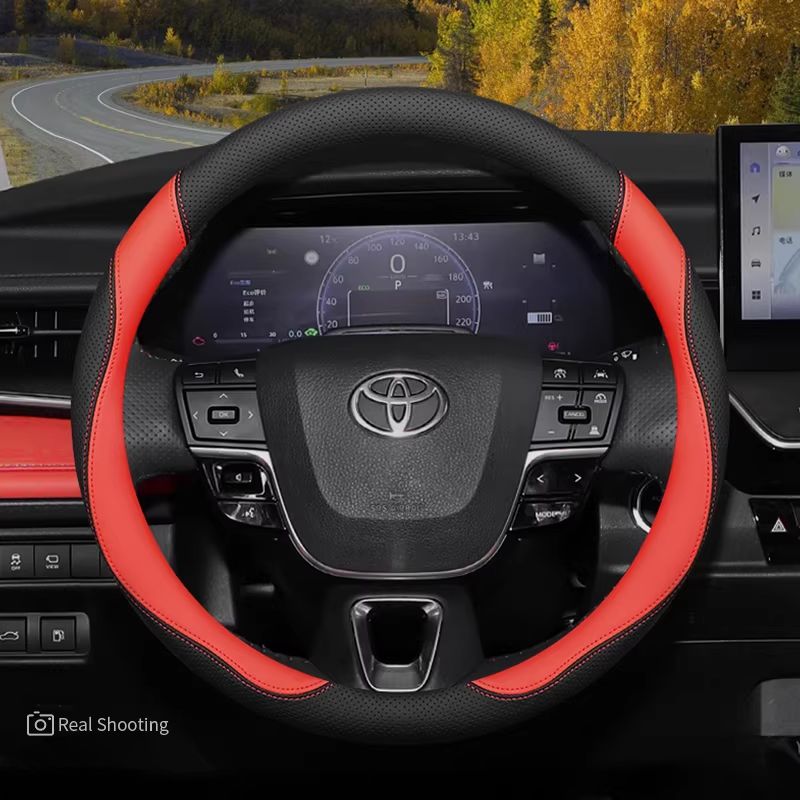 Load image into Gallery viewer, Toyota Premium Nappa Leather Breathable Ultra-Thin Non-Slip Steering Wheel Cover For Camry, Corolla, Levin, RAV4, Venza, Highlander, Avalon - i-Station Mobile Phone &amp; Electronic Device Repair and Accessories
