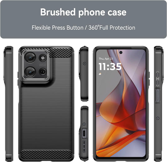 Motorola Moto G75 5G - Shield Shockproof Rugged Heavy Duty Case With 2PC 9H Glass Screen Protector