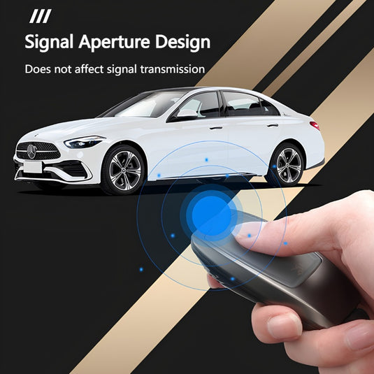 Mercedes Benz Carbon Fiber Metal Protective Car Key Fob Case Cover For Benz A, B, C, E, GLC, GLE - i-Station Mobile Phone & Electronic Device Repair and Accessories