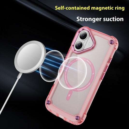 Apple iPhone 16 /Plus/Pro/Max - Silicone Transparent Magnetic protective Case