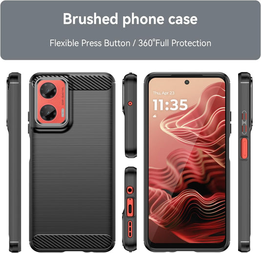 Motorola Moto G35 - Shield Shockproof Rugged Heavy Duty Case With 2PC 9H Glass Screen Protector