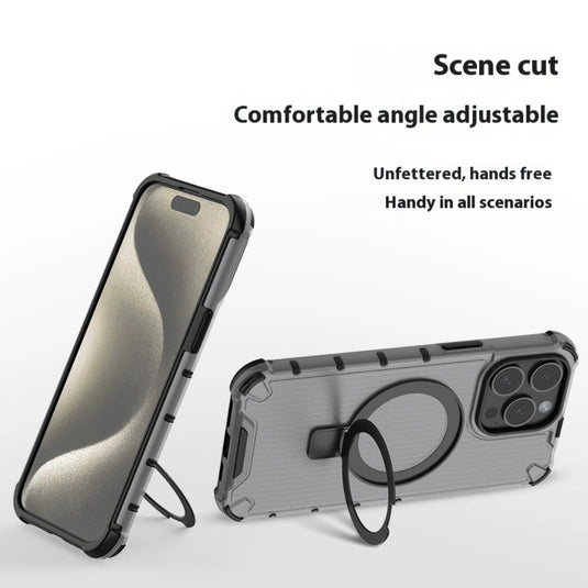 [Built-in Stand] Apple iPhone 12/Pro/Max - Hard Shell Magnetic Heavy Duty Protective Case