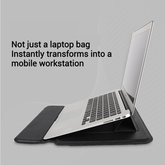 Apple/Lenovo/Huawei Universal 13-inch Laptop Sleeve Storage Bag With Magnetic Closure and Stand