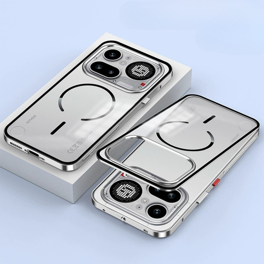 Nothing Phone (4a)/Pro Metal Frame Snap-On Acrylic Shockproof Phone Case - i-Station Mobile Phone & Electronic Device Repair and Accessories
