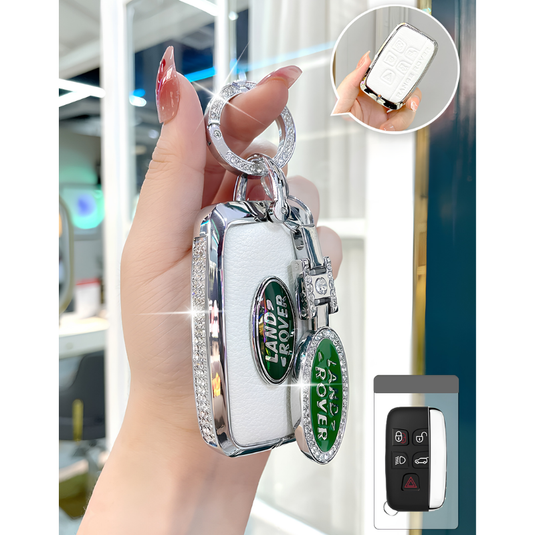 Land Rover Glitter Leather Car Key Fob Case Cover For Range Rover Evoque, Velar, Discovery 4/5, Sport, Defender - i-Station Mobile Phone & Electronic Device Repair and Accessories