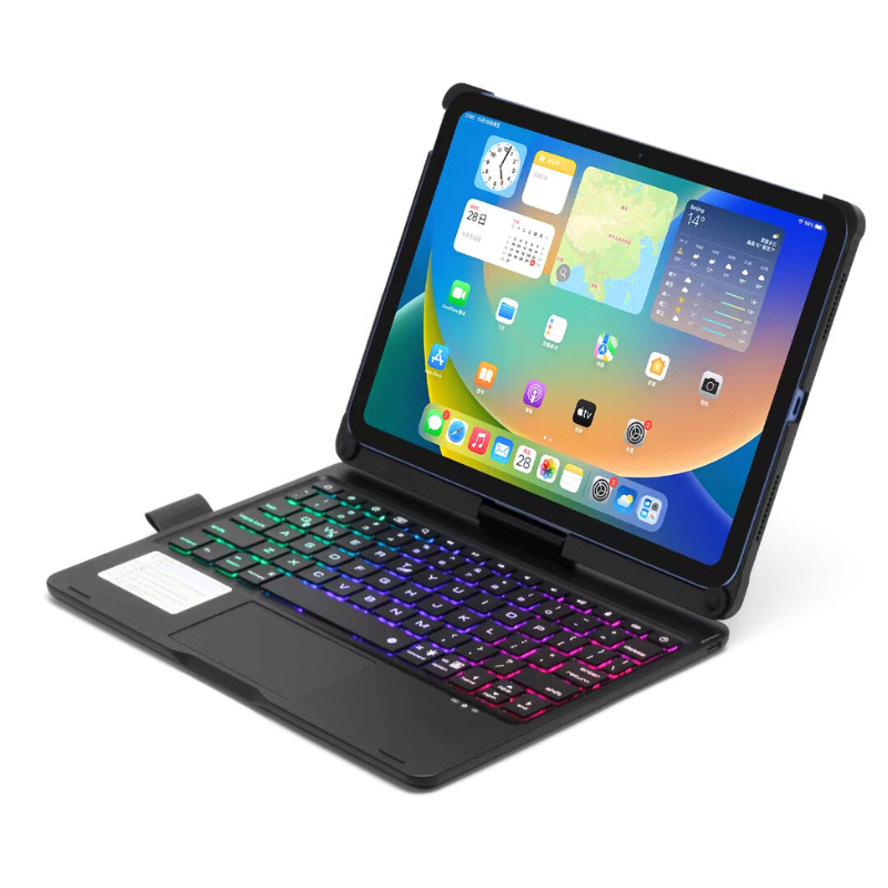 Apple iPad 7/8/9 10.2'' 7/8/9th Gen (2019/2020/2021) 360° Rotating Wireless Touchpad Keyboard Flip Cover Case - i-Station Mobile Phone & Electronic Device Repair and Accessories