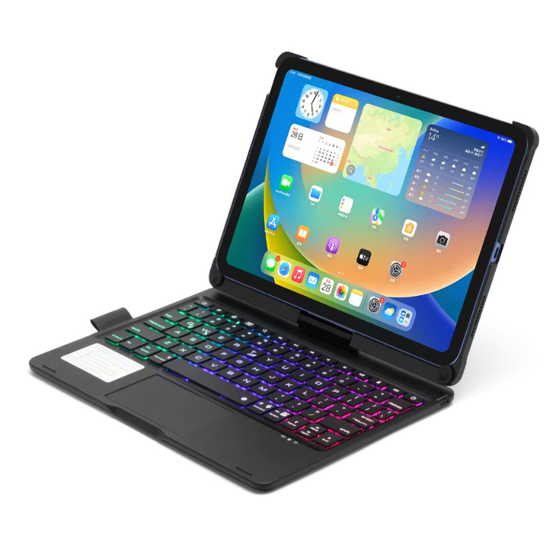 Load image into Gallery viewer, Apple iPad 11 11&#39;&#39; 11th Gen (2025) A16 - 360° Rotating Wireless Touchpad Keyboard Flip Cover Case
