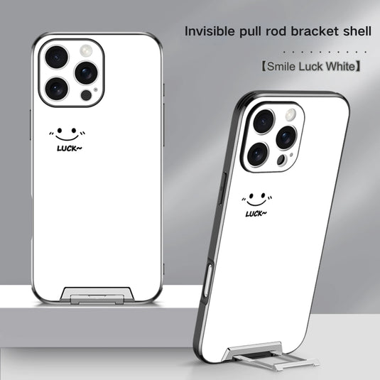 [Pull-Out Bracket] Apple iPhone 15/Plus/Pro/Max - Anti-Fingerprint Ultra-Thin Phone Case