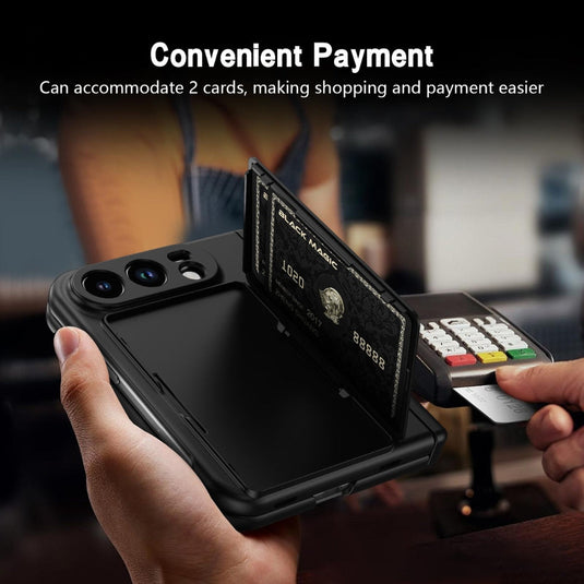 Apple iPhone Duo - Card Bag Holder Hinge Integrated Film Phone Case, with Pen - Polar Tech Australia