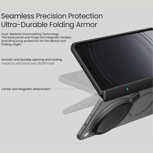 [Magsafe Compatible] OPPO Find N6 - Nillkin Frosted shield Prop Magnetic Camera protective Case - Polar Tech Australia