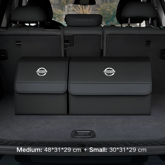 Nissan Microfiber Leather Car Trunk Storage Box for Sylphy, Qashqai, Terra, X-Trail, Patrol, Navara