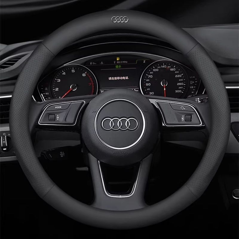 Load image into Gallery viewer, Audi Genuine Cowhide Leather Steering Wheel Cover For Q5L, A4L, A3, A6L, Q3, Q2L, A5, Q7, A7, Q8, S3 - i-Station Mobile Phone &amp; Electronic Device Repair and Accessories
