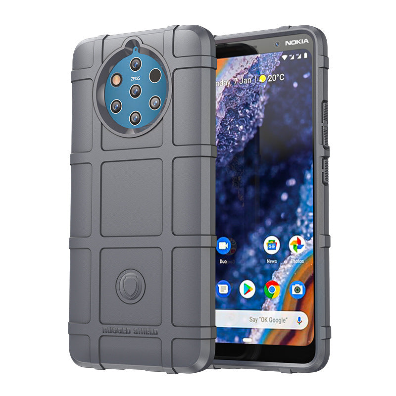 Load image into Gallery viewer, Nokia 9 PureView - Shield Shockproof Rugged Heavy Duty Case With 2PC 9H Tempered Glass Screen Protector
