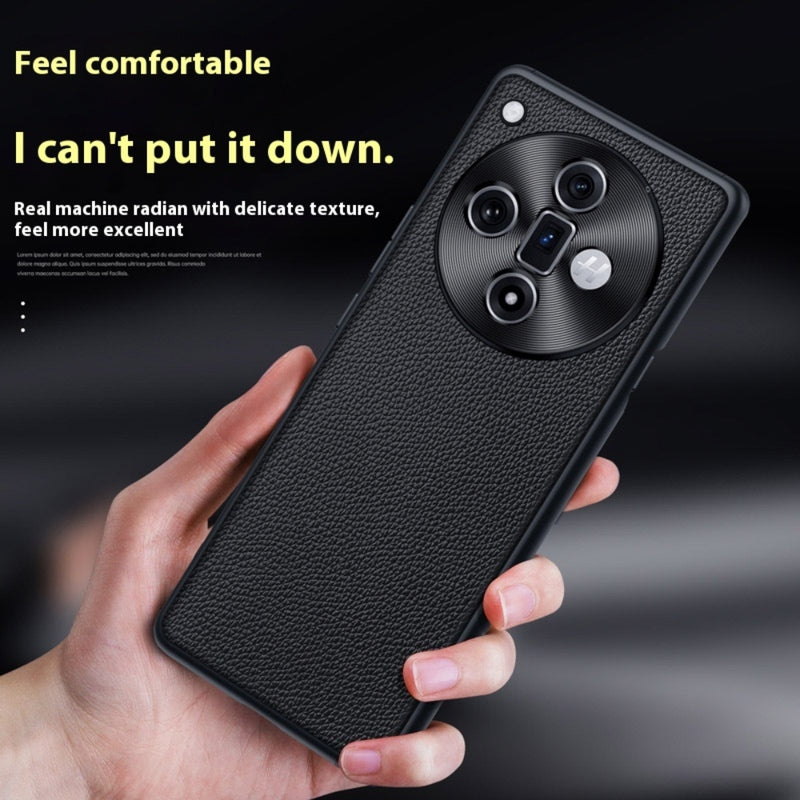 Load image into Gallery viewer, OPPO Find X8 Pro - Full Coverage Genuine Leather Shockproof Business Phone Case
