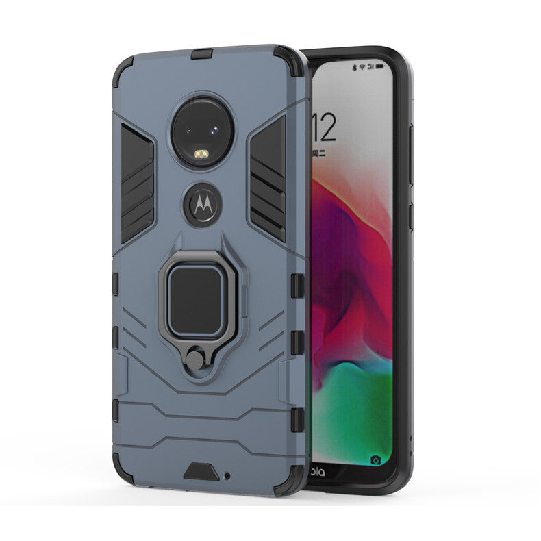 Load image into Gallery viewer, [Magnetic Kickstand] Motorola Moto G7/G7 Plus - Shield Shockproof Rugged Heavy Duty Case With 2PC Tempered Glass Screen Protector
