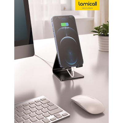 Adjustable Cell Phone Stand, Lamicall Phone Stand Cradle, Dock, Holder Compatible with iPhone Samsung Accessories Desk, Android Smartphone - i-Station Mobile Phone & Electronic Device Repair and Accessories
