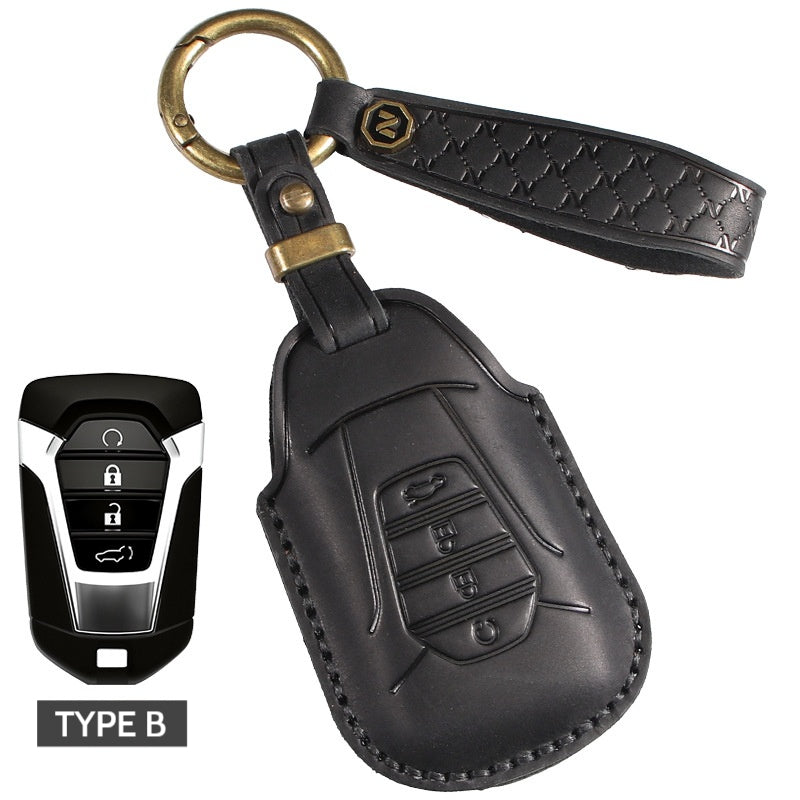 Load image into Gallery viewer, Isuzu Genuine Leather Full-cover Design Car Key Case Cover for D-Max, MU-X, Ruimai, RE-MAX
