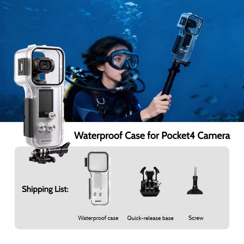 Load image into Gallery viewer, DJI Osmo Pocket 4 – 60M Underwater Housing Waterproof Diving Protective Case for Diving, Surfing &amp; Swimming - i-Station Mobile Phone &amp; Electronic Device Repair and Accessories

