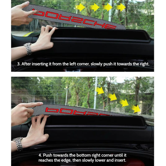 Porsche High-Level Brake Light Cover Trim Sticker For Cayenne, Macan & Panamera - Exterior Styling Upgrade - i-Station Mobile Phone & Electronic Device Repair and Accessories