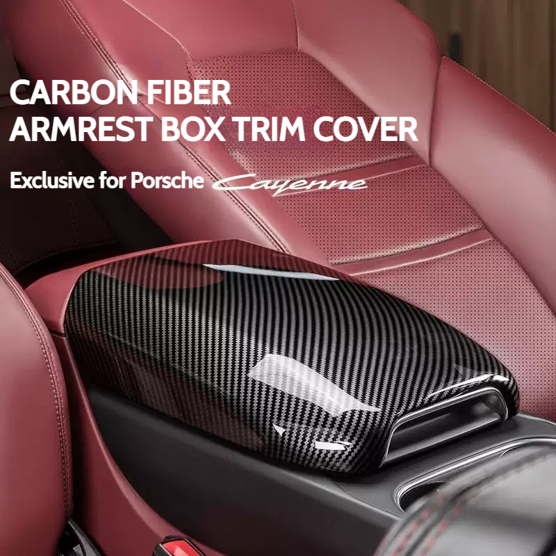 Load image into Gallery viewer, Porsche Carbon Fiber Center Armrest Cover For Cayenne - i-Station Mobile Phone &amp; Electronic Device Repair and Accessories
