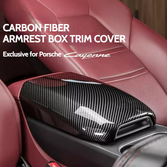 Porsche Carbon Fiber Center Armrest Cover For Cayenne - i-Station Mobile Phone & Electronic Device Repair and Accessories