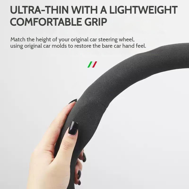 Load image into Gallery viewer, Mercedes-Benz Luxury Ultra-Thin Suede Leather Steering Wheel Cover For C-Class, E-Class,GLC, GLB, GLA - i-Station Mobile Phone &amp; Electronic Device Repair and Accessories
