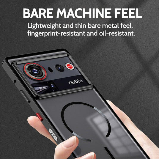 [Magsafe Compatible] ZTE Nubia Z80 Ultra - Semi-transparent Essentials Series Case With Metal Frame