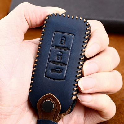 Mitsubishi Genuine Leather Full Protection Smart Key Fob Case Cover For Outlander, ASX, Pajero Sport, Eclipse Cross - i-Station Mobile Phone & Electronic Device Repair and Accessories