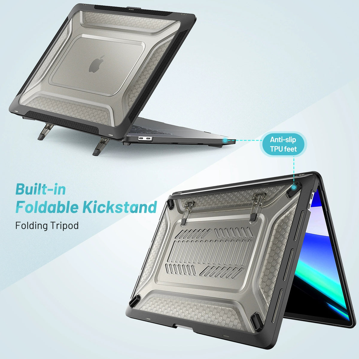 MacBook Air 15.3" 2023 A2941/A3114 Shockproof Heavy Duty Tough Case Cover - i-Station Mobile Phone & Electronic Device Repair and Accessories