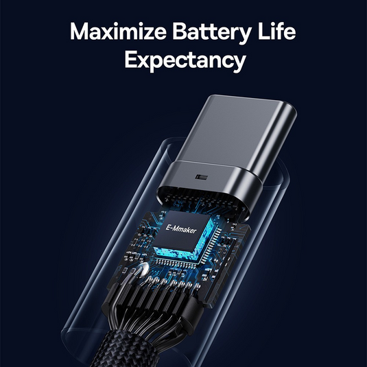 Baseus Flash Series 2 USB4 Full Featured Data Cable Type-C to Type-C 240W 1M-Cluster Black Compatible for iPhone 15 16 Series - i-Station Mobile Phone & Electronic Device Repair and Accessories