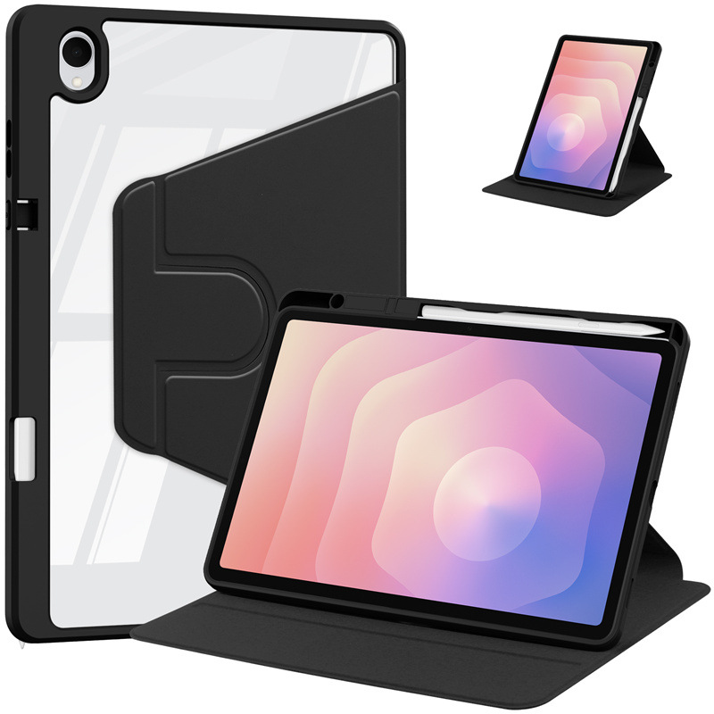 Load image into Gallery viewer, Samsung Galaxy Tab S12 Plus (2026) 12.4" - Silicone 360-Degree Rotating Smart Sleep Drop-Proof Case
