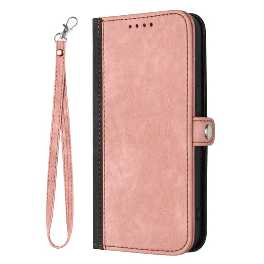 [With Strap][Built-in Card Slot] Motorola Moto Edge 60 Fusion Stitched PU Leather Wallet Case