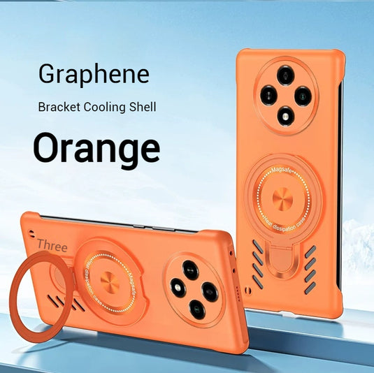 [Magsafe Compatible][Built-in Stand] OPPO A2 & Pro 5G - Frameless Matte Graphene Magnetic Heat Dissipation Case