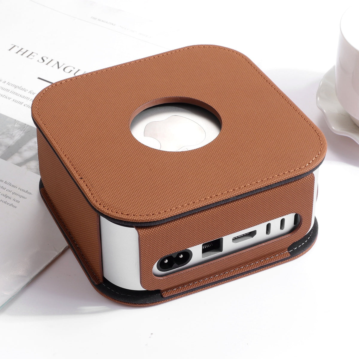 Apple Mac Mini M4 / M4 Pro 2024 Desktop Computer PU Leather Protective Case - i-Station Mobile Phone & Electronic Device Repair and Accessories