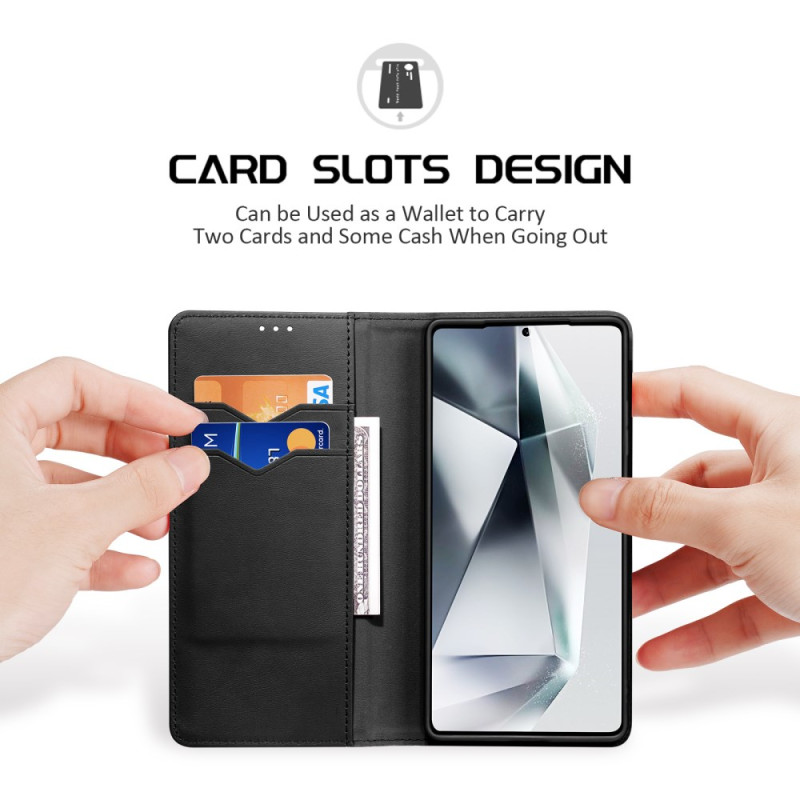 Load image into Gallery viewer, [With Card Slot] Samsung Galaxy S25/Plus/Ultra Business Flip Cover Premium Leather Shockproof Wallet Case
