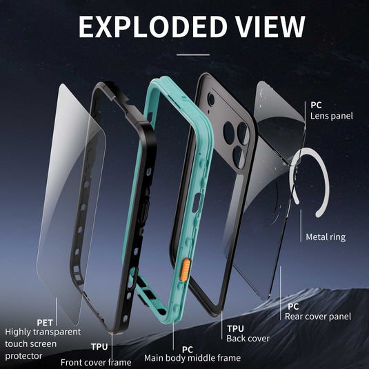 [MagSafe Compatible][DUP Series] Apple iPhone 17/Air/Pro/Pro Max - Redpepper IP68 Waterproof Heavy Duty Tough Armor Case - i-Station Mobile Phone & Electronic Device Repair and Accessories