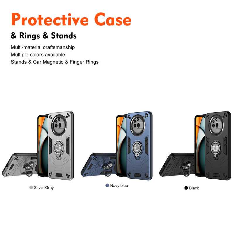Load image into Gallery viewer, [Built-in Ring Bracket][With Slide Lens Cover] Nothing Phone (3a)/Pro Mecha-style Anti-slip Protective Hard Heavy Duty Series Case - i-Station Mobile Phone &amp; Electronic Device Repair and Accessories

