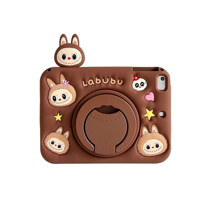 Load image into Gallery viewer, [Built-in Ring Holder][With Pen Slot] Apple iPad Air 4/5 10.9&#39;&#39; 4/5th Gen (2020/2022) Labubu Cartoon Silicone Anti-Drop Protective Case
