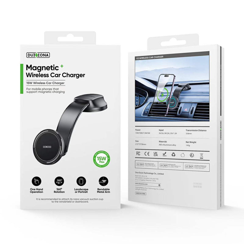 Load image into Gallery viewer, Universal 15W Wireless Adjustable V3 Magnetic Car Phone Mount
