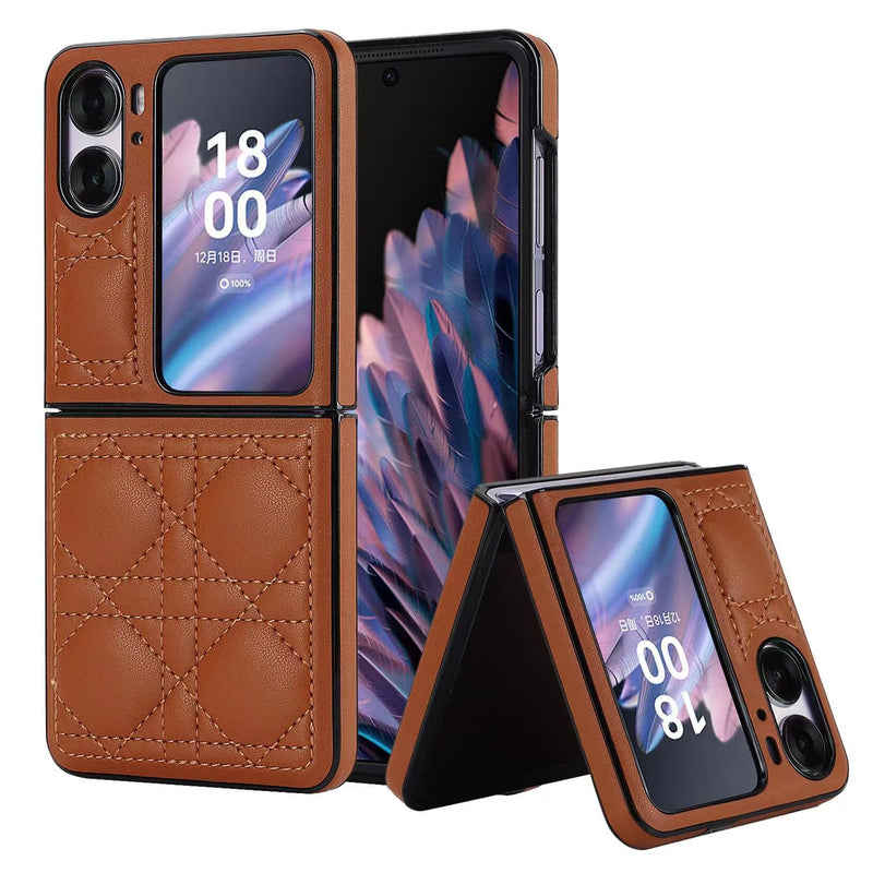 Load image into Gallery viewer, OPPO Find N2 Flip (CPH2437/PGT110) Leather Luxury Shockproof Essentials Series Case
