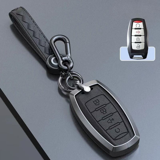 Great Wall Zinc Alloy Leather Car Key Fob Case Cover For GWM Cannon (Pao) Passenger, Commercial