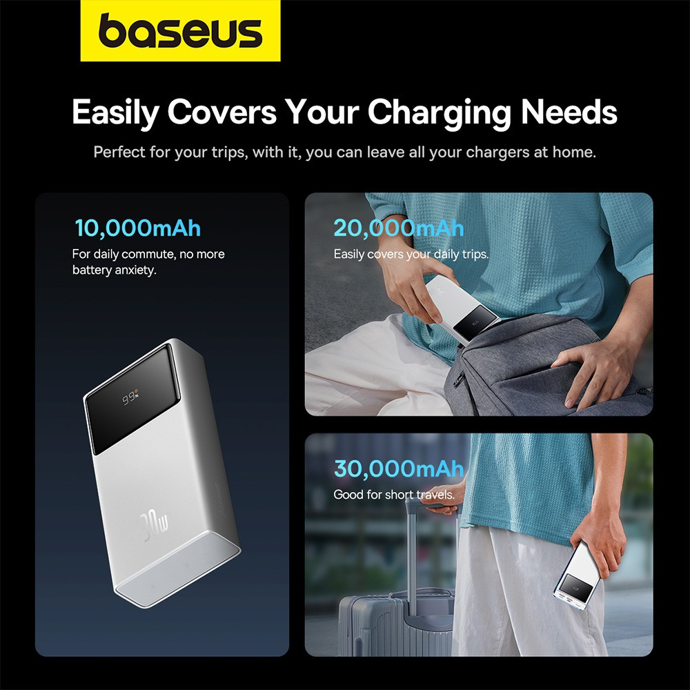 Baseus Star-Lord Digital Display Fast Charging Power Bank 20000mAh 30W - i-Station Mobile Phone & Electronic Device Repair and Accessories