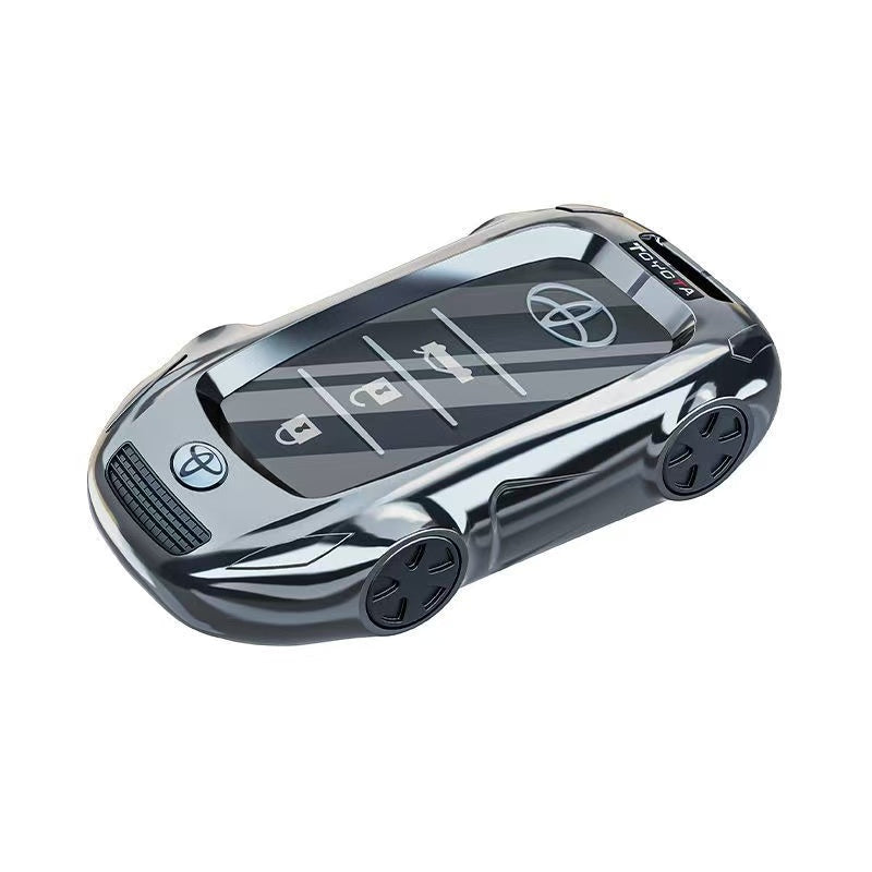 Load image into Gallery viewer, Toyota Car Key Fob Case Cover For Camry, RAV4, Corolla, Highlander, Avalon, Land Cruiser
